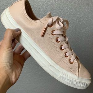 Converse all star rose gold sneakers